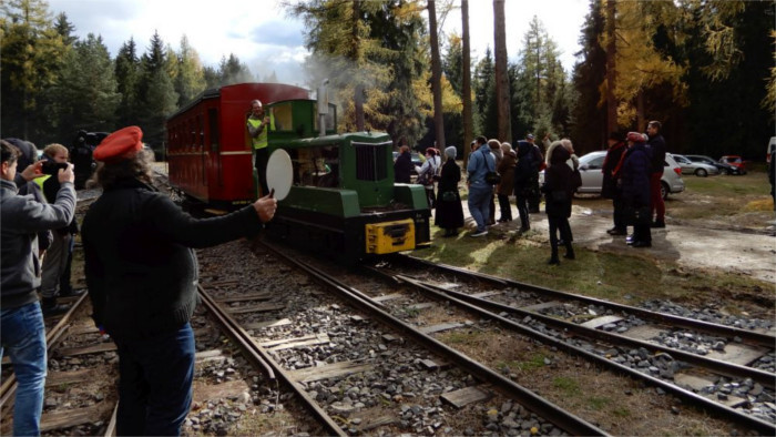 Ferrovía histórica de Považie en el Museo de Pribylina