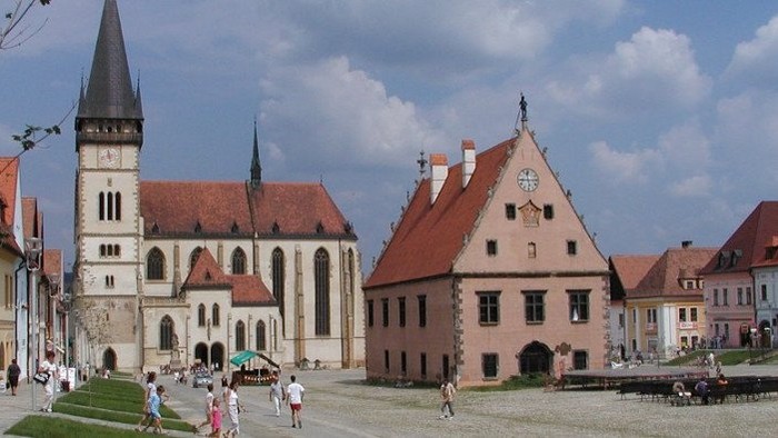 La Plaza del municipio de Bardejov