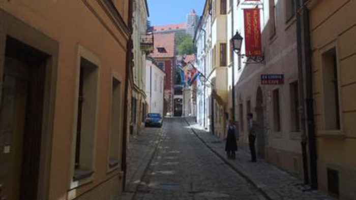 La calle Prepoštská de Bratislava