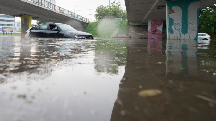 Warnings of floods and strong winds