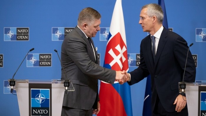 Fico meets Stoltenberg in Brussels