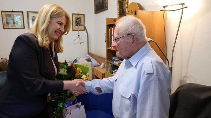 Präsidentin Čaputová besuchte Holocaust-Überlebenden 