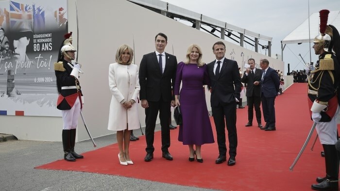 Zuzana Čaputová aux commémorations en Normandie