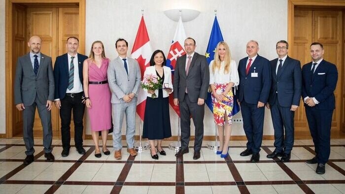 Slovakia honoured the first ever Canadian Ambassador