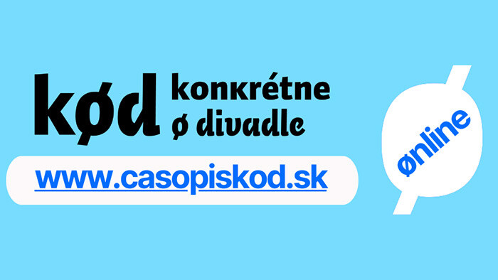 Mesačník Kód - konkrétne o divadle