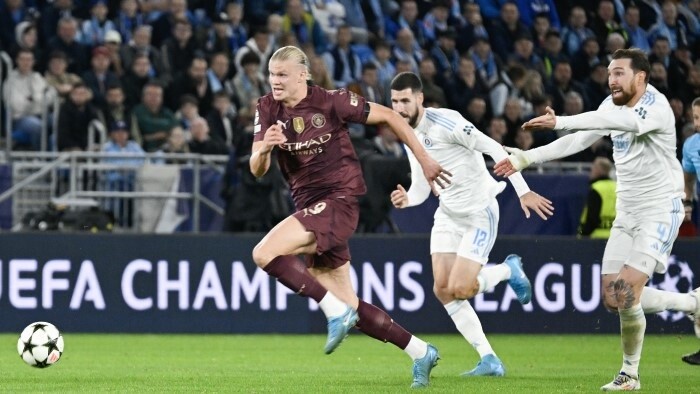 Champions League: Bratislava - Manchester City 0:4