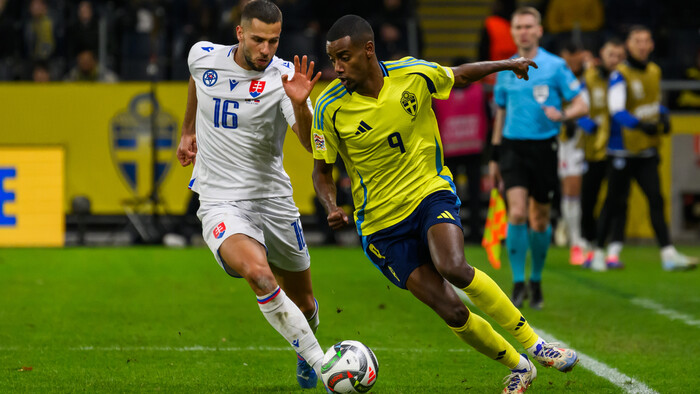 FUTBAL: Slovensko v Lige národov podľahlo Švédsku 1:2 (aktualizované)