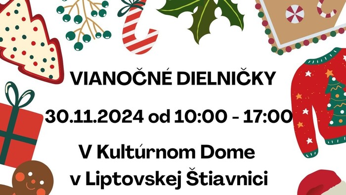 Vianočné dielničky v Liptovskej Štiavnici