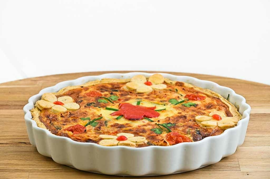 Recept na špenátový quiche zo šou Pečie celé Slovensko.