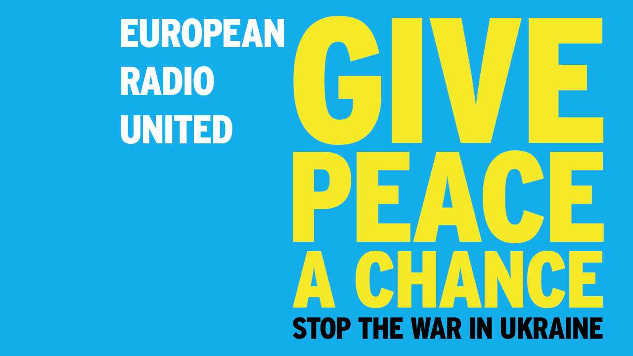 Give a peace chance- logo iniciatívy rádiostaníc na podporu mieru na Ukrajine.png