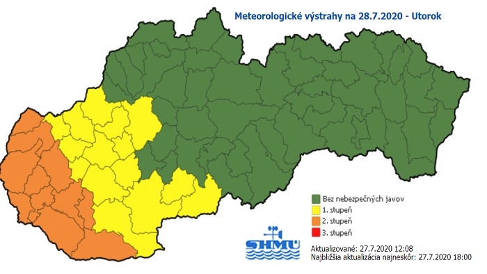 Výstrahy pred teplom